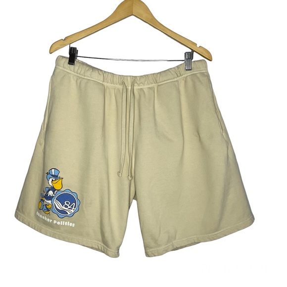 Politics World's Fair Sweat Shorts Knit Cotton Logo - Picture 1 of 6